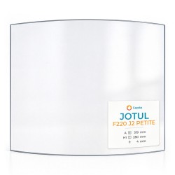 Vitre Jotul F220 J2 PETITE - Verre Courbe pour poêle à bois