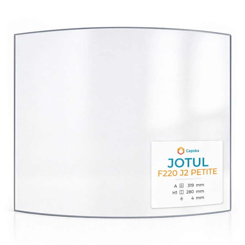 Vitre Jotul F220 J2 PETITE - Verre Courbe pour poêle à bois