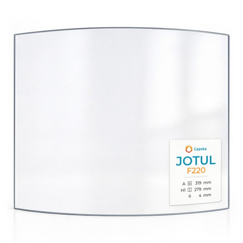 Jotul F220 Glas - gebogenes Kaminglas für Kaminofen