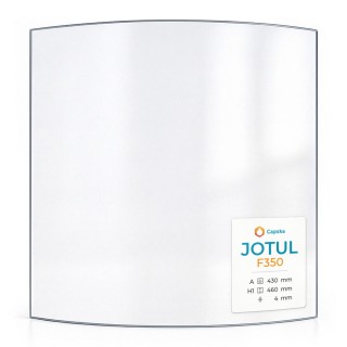 Jotul F350 Curved stove Glass -Replacement Glass Panel - Capska