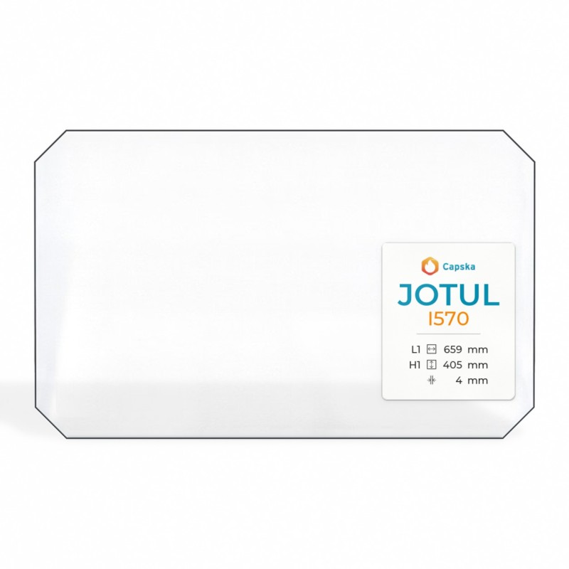 Vitre Jotul I570 - Verre Rectangle pour insert