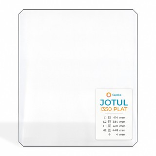 Vitre Jotul I350 PLAT - Verre 4 angles coupés pour insert