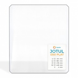 Jotul I350 PLAT Glas - 4 geschnittene Ecken Kaminglas für Kaminofen