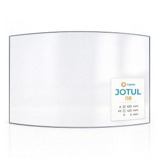 Jotul I18 Glass - Curved Fireplace Insert Panel