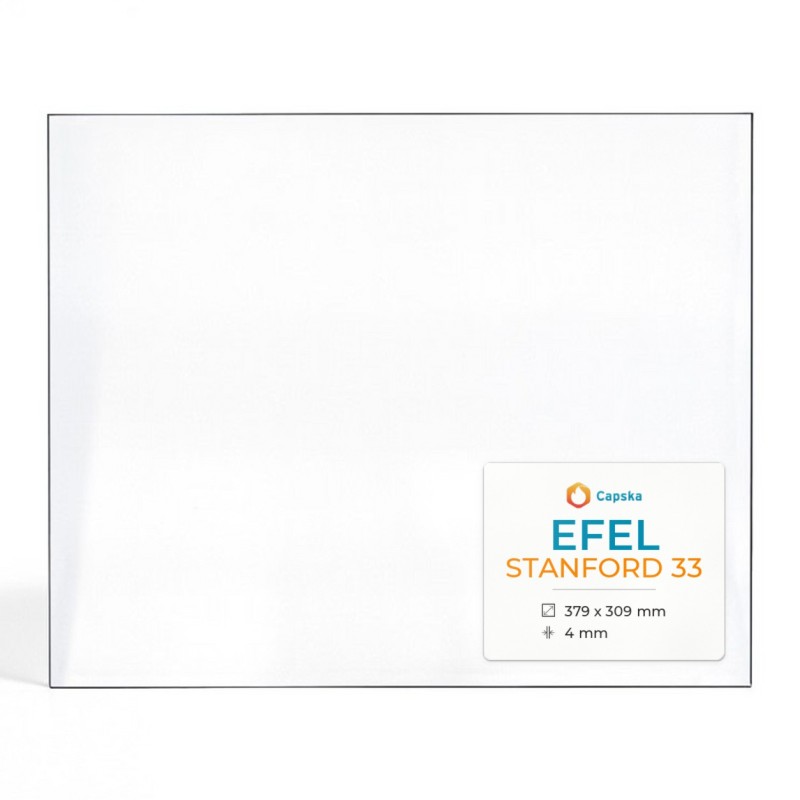 Efel STANFORD 33 Glass Panel - Rectangular for Wood Burning Stove