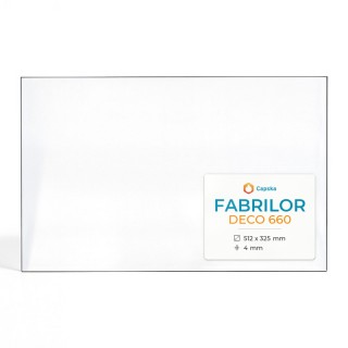 Vitre Fabrilor DECO 660 - Verre Rectangle pour insert