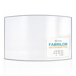 Vitre Fabrilor DECOTHERM 1755 - Verre Courbe pour insert