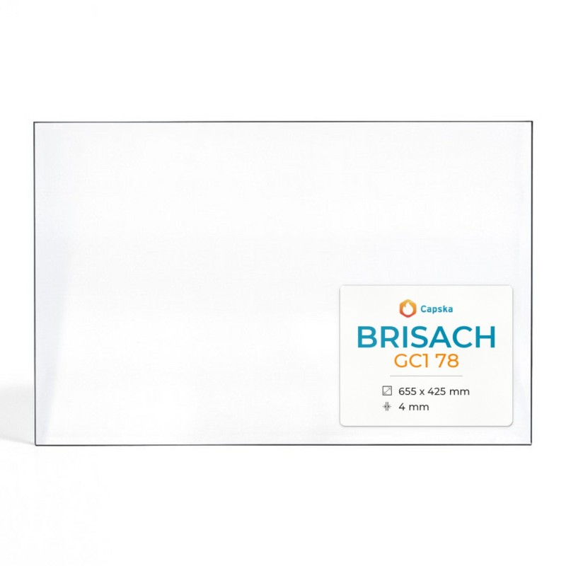 Brisach GC1 78 Glass - Rectangular Fireplace Insert Panel