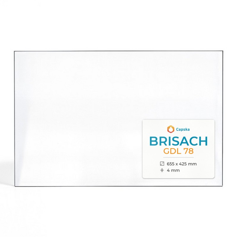 Vitre Brisach GDL 78 - Verre Rectangle pour insert