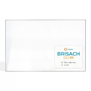 Brisach GL1 89 Rechteck Kaminglas für Kaminofen - Hitzebeständiges Glas