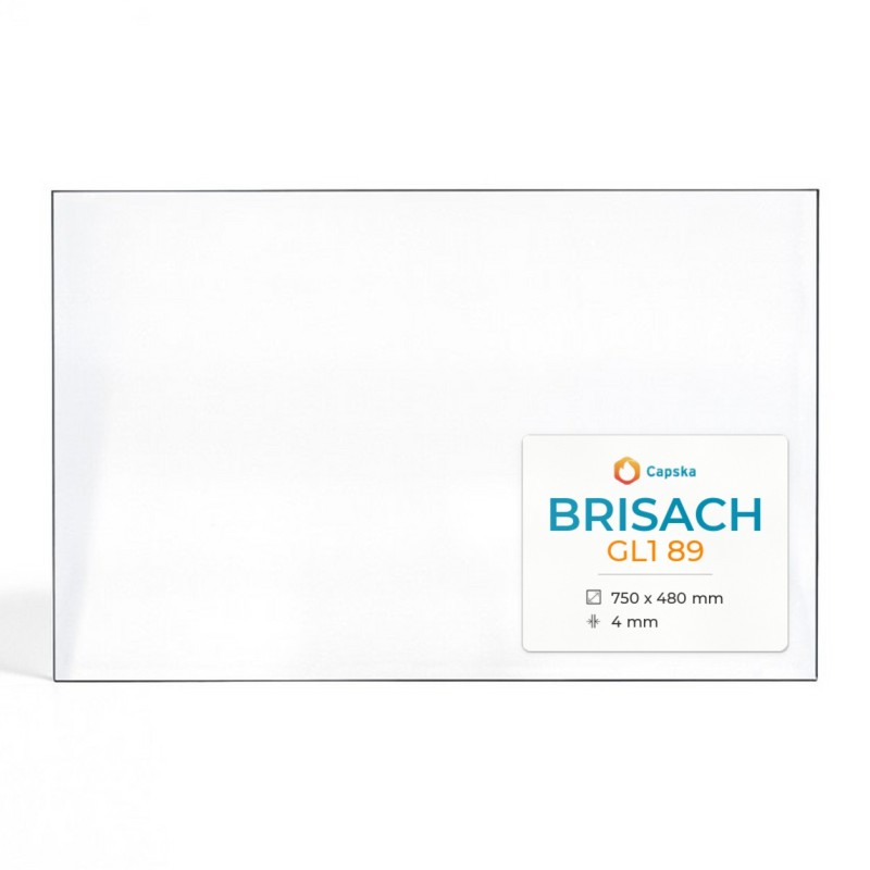 Brisach GL1 89 Glass Panel - Fireplace Insert Replacement