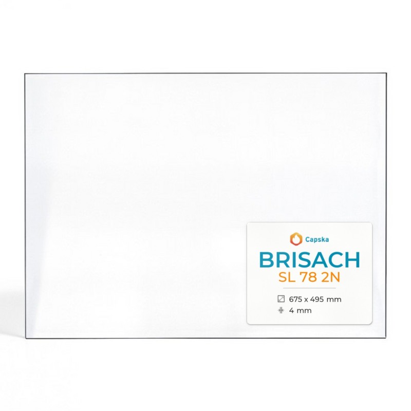 Vetro Brisach SL 78 2N - Vetro Rettangolo per caminetto