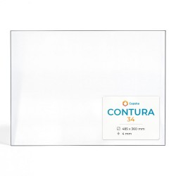 Vitre Contura 34 - Verre Rectangle pour poêle à bois