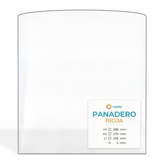 Vetro Panadero RIOJA - Vetro Rettangolo con arco per stufa a legna
