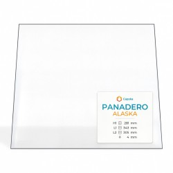 Panadero ALASKA Glass - Isoceles trapezoid glass panel for wood burning stove
