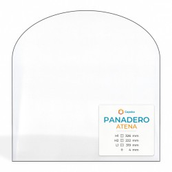 Vetro Panadero ATENA - Vetro Rettangolo con arco per stufa a legna