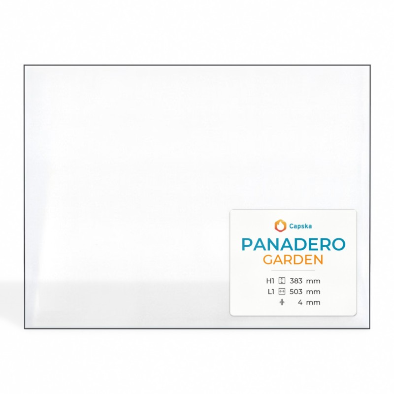 Panadero GARDEN Glass - Isoceles Trapezoid Panel for Wood Burning Stove