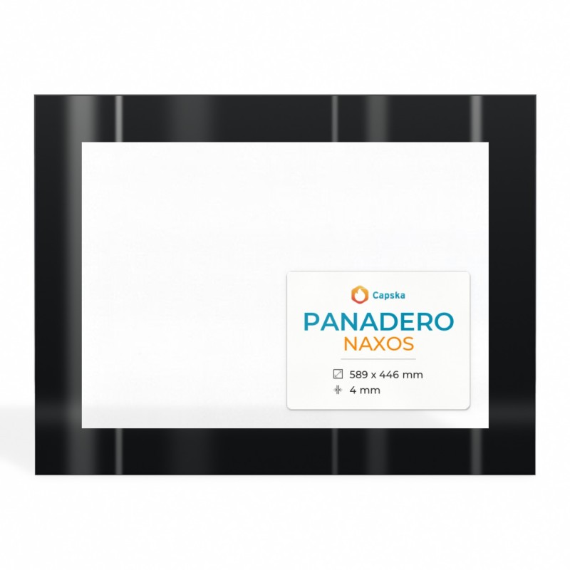 Panadero NAXOS Glas - Rechteck Siebdruck Kaminglas für Kaminofen