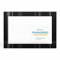 Panadero VANCOUVER Glass - Rectangular Screen-printed glass panel for wood burning stove