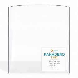 Vitre Panadero LUIS - Verre Rectangle Cintré pour poêle à bois