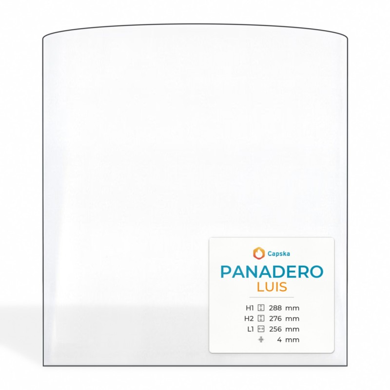 Panadero LUIS Glass - Rectangular Panel for Wood Burning Stove