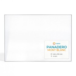 Panadero MONT BLANC Glas - Rechteck Kaminglas für Kaminofen