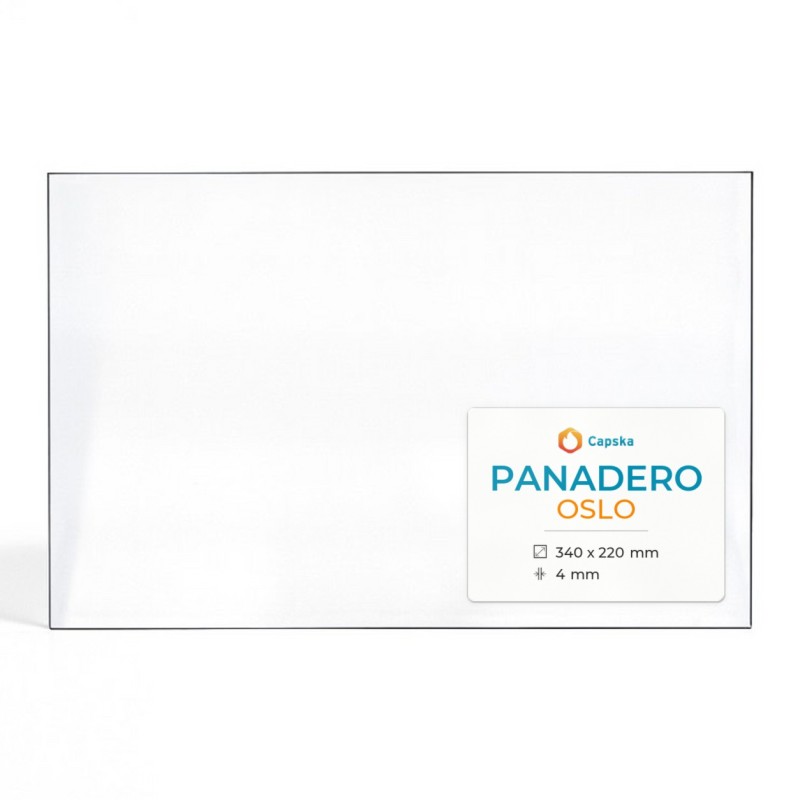 Panadero OSLO Glass - Rectangular Panel for Wood Burning Stove
