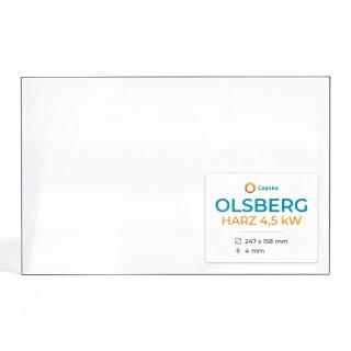 Kaminglas Olsberg HARZ 4,5 kW - Rechteckig, hitzebeständig