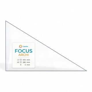 Focus ARCHI Glas - Gleichschenkliges Dreieck Kaminglas