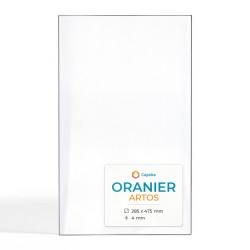 Oranier ARTOS Glas - Rechteck Kaminglas für Kaminofen