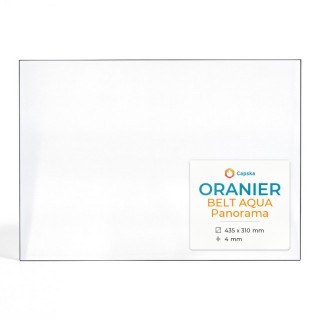 Verre de cheminée Oranier BELT AQUA PANORAMA - Rectangulaire