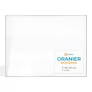 Oranier BOHEMIA Glas - Rechteck Kaminglas für Kaminofen