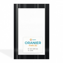 Oranier PAN 30 Glass - Rectangular Screen-printed glass panel for wood burning stove