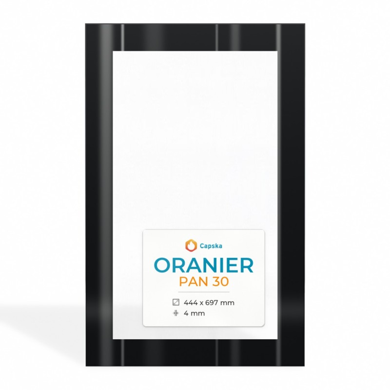 Vitre Oranier PAN 30 - Verre Rectangle Sérigraphié pour poêle à bois