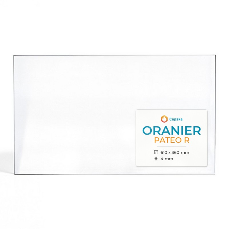 Vitre Oranier PATEO R - Verre Rectangle pour poêle à bois