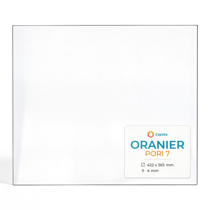 Oranier PORI 7 Glas - Rechteck Kaminglas für Kaminofen