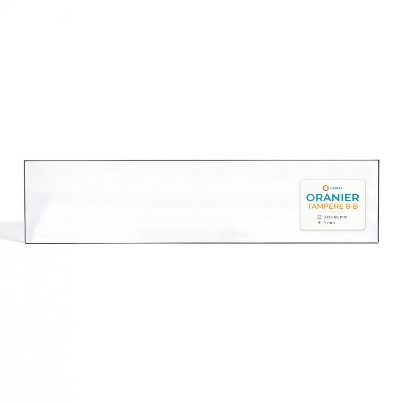 Oranier TAMPERE 8-B Glas - Rechteck Seitlich Kaminglas für Kaminofen