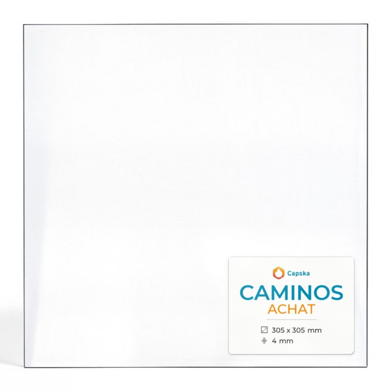 Caminos ACHAT Glass - Rectangular Panel for Wood Burning Stove