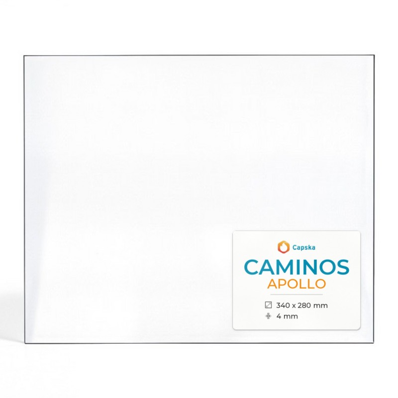 Vitre Caminos APOLLO - Verre Rectangle pour poêle à bois