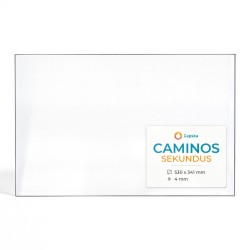 Caminos SEKUNDUS Glas - Rechteck Kaminglas für Kaminofen