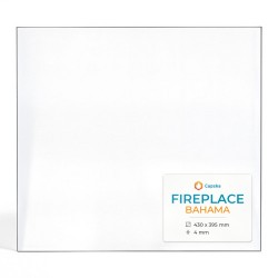 Fireplace BAHAMA Glass - Rectangular glass panel for wood burning stove