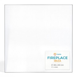 Vitre Fireplace IBIZA - Verre Rectangle pour poêle à bois