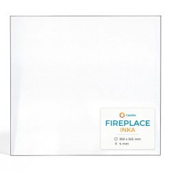 Vetro Fireplace INKA - Vetro Rettangolo per stufa a legna