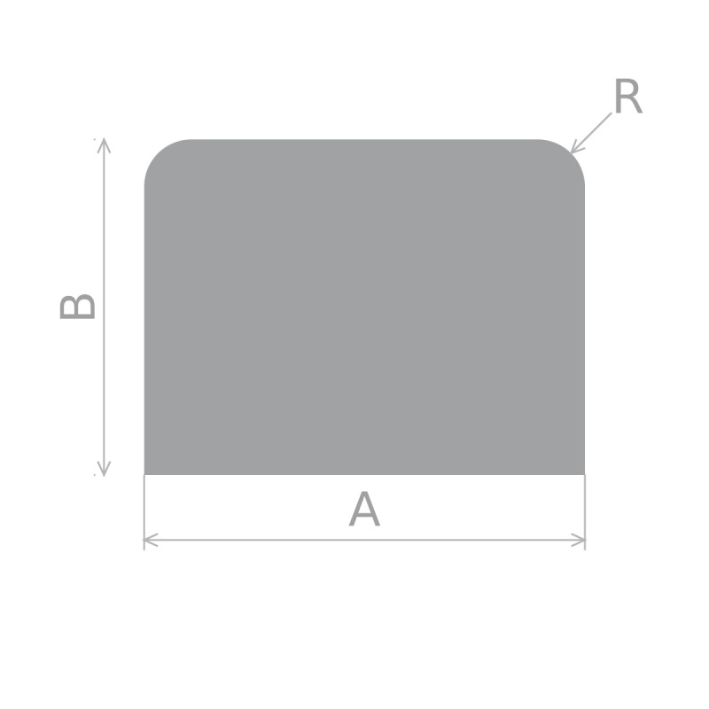 Dimension diagram - Heavy Duty steel Floor Plate CARRO 1000x815 mm