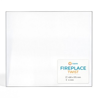 Vetro Fireplace TWIST - Vetro Rettangolo per stufa a legna