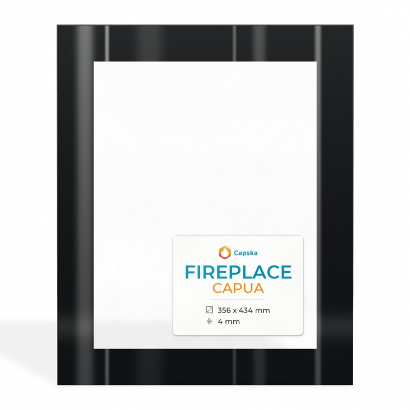 Vetro Fireplace CAPUA - Vetro Rettangolo Serigrafato per stufa a legna