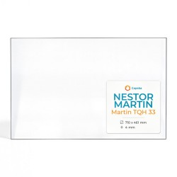 Nestor Martin MARTIN TQH 33 Glas - Rechteck Kaminglas für Kaminofen