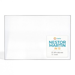 Nestor Martin IN 13 Glass - Rectangular glass panel for fireplace insert