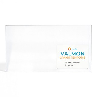 Valmon GRANIT TEMPORIS Glass - Rectangular Fireplace Insert Panel