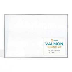 Vetro Valmon GRANIT 20 - Vetro Rettangolo per inserto per caminetto